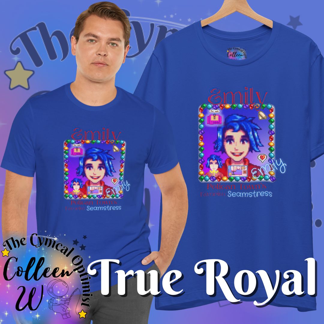 Stardew Valley Emily Fan Shirt - 'Emily the Seamstress' Design
