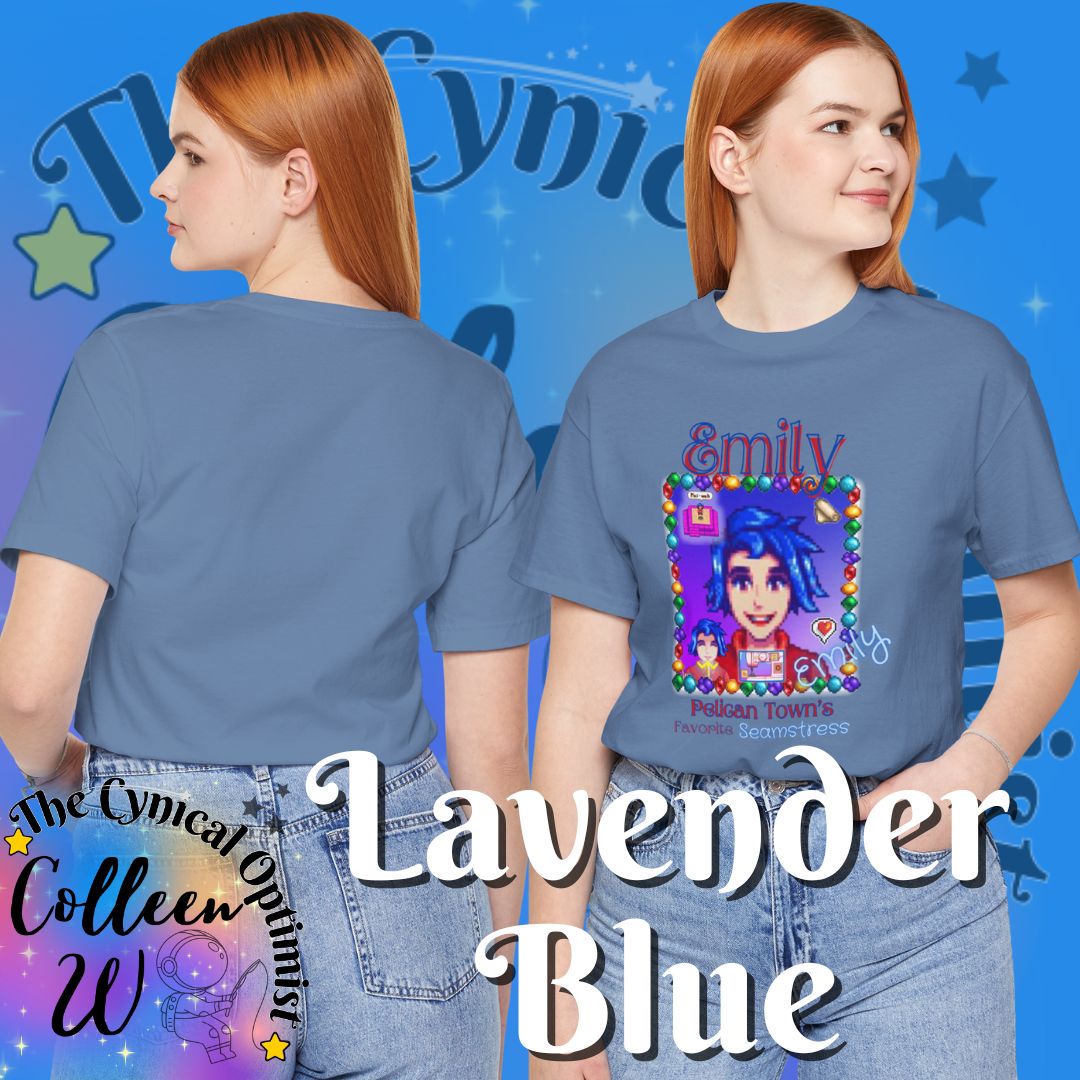Stardew Valley Emily Fan Shirt - 'Emily the Seamstress' Design