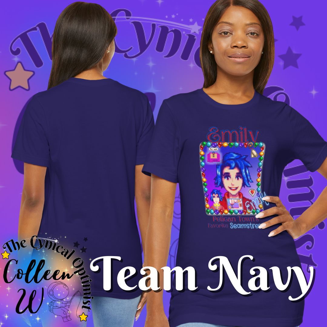 Stardew Valley Emily Fan Shirt - 'Emily the Seamstress' Design
