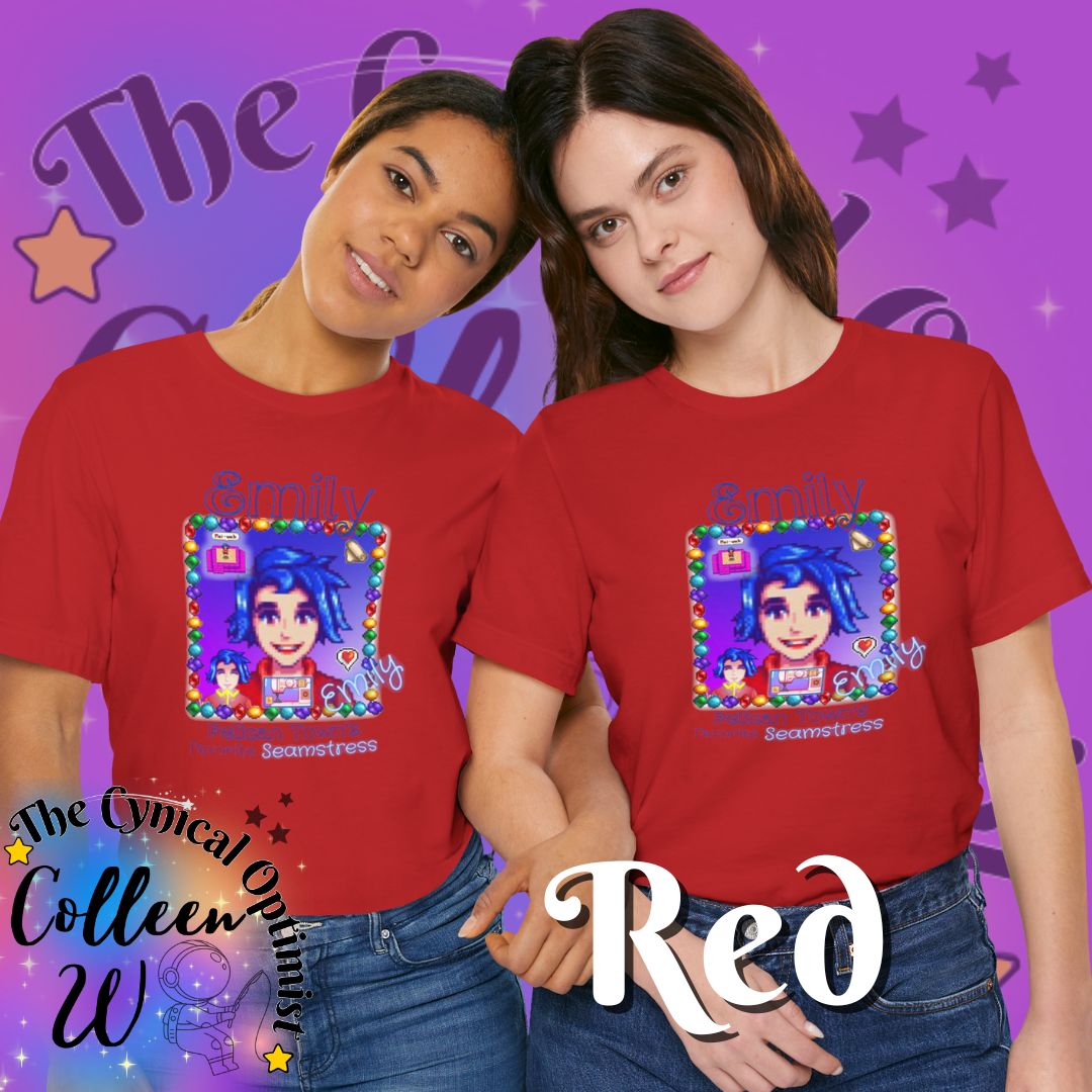 Stardew Valley Emily Fan Shirt - 'Emily the Seamstress' Design
