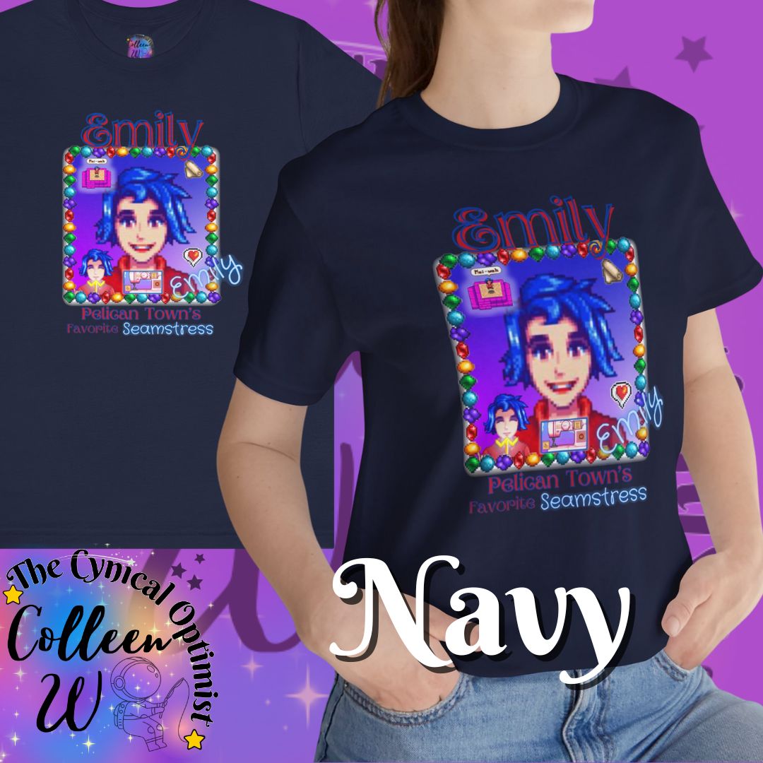 Stardew Valley Emily Fan Shirt - 'Emily the Seamstress' Design
