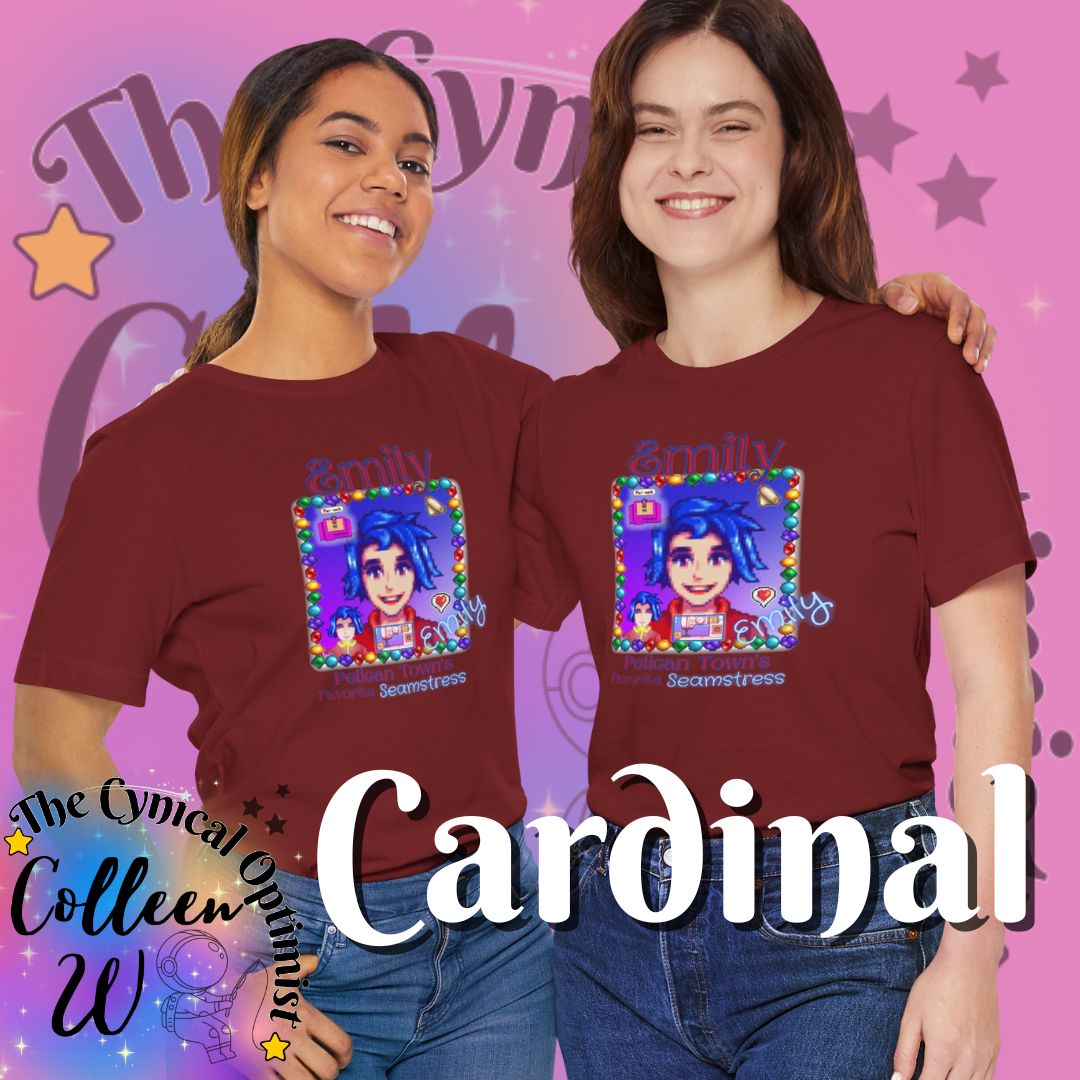 Stardew Valley Emily Fan Shirt - 'Emily the Seamstress' Design