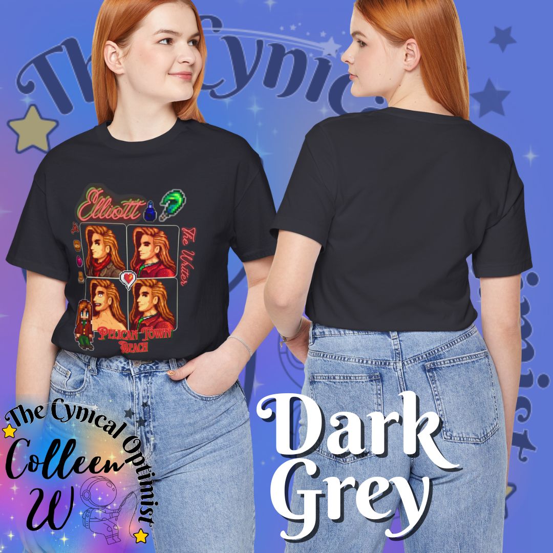 Stardew Valley Elliott T-Shirt | Romantic Bachelor Character Portrait Tee