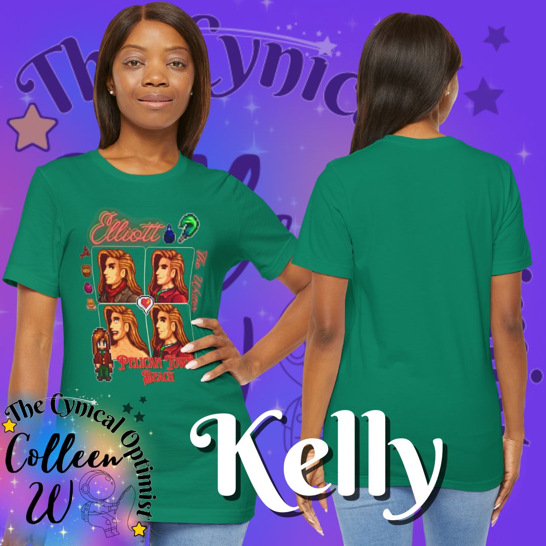Stardew Valley Elliott T-Shirt | Romantic Bachelor Character Portrait Tee