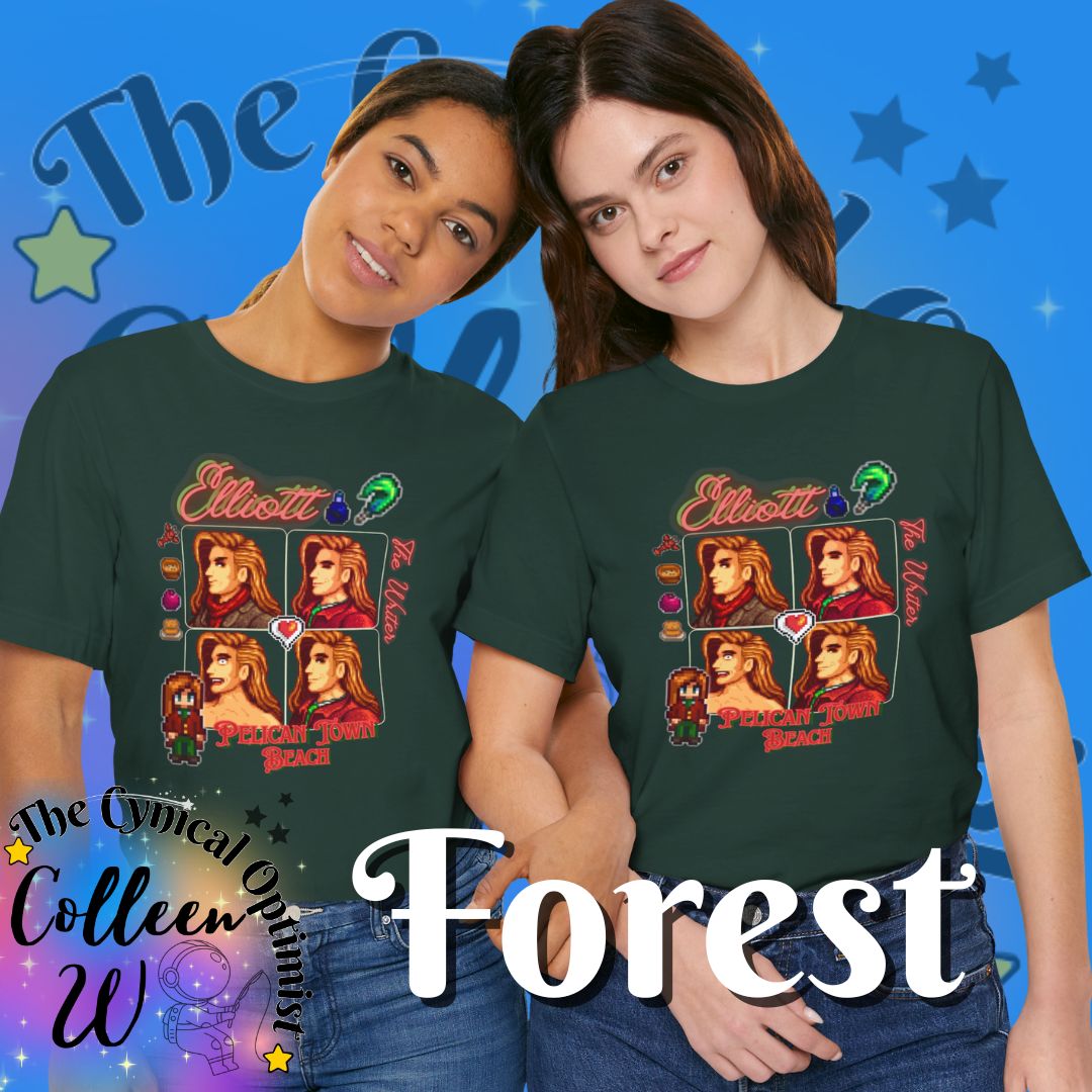 Stardew Valley Elliott T-Shirt | Romantic Bachelor Character Portrait Tee