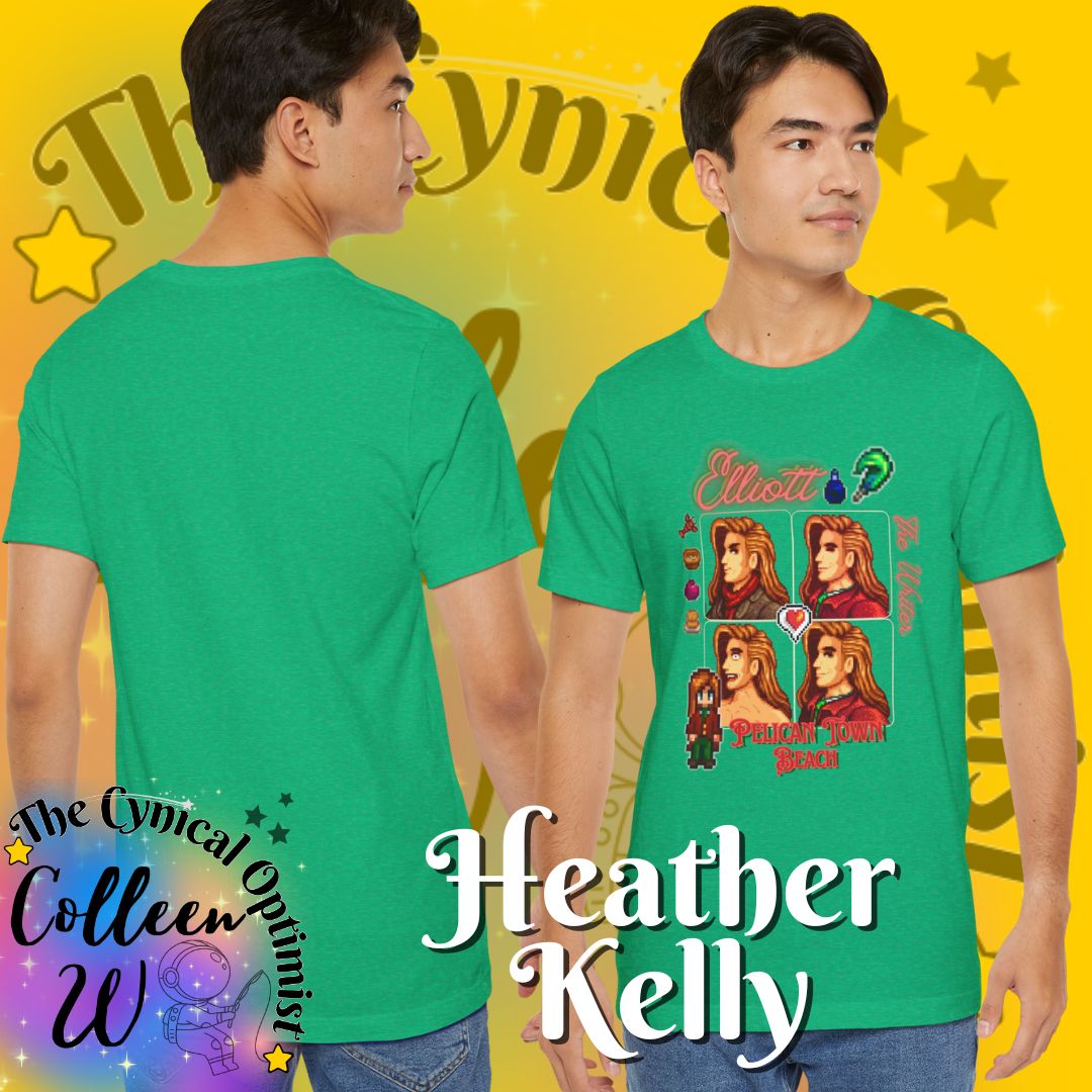 Stardew Valley Elliott T-Shirt | Romantic Bachelor Character Portrait Tee