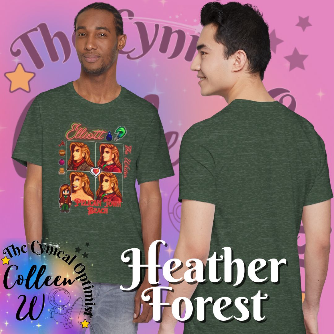 Stardew Valley Elliott T-Shirt | Romantic Bachelor Character Portrait Tee