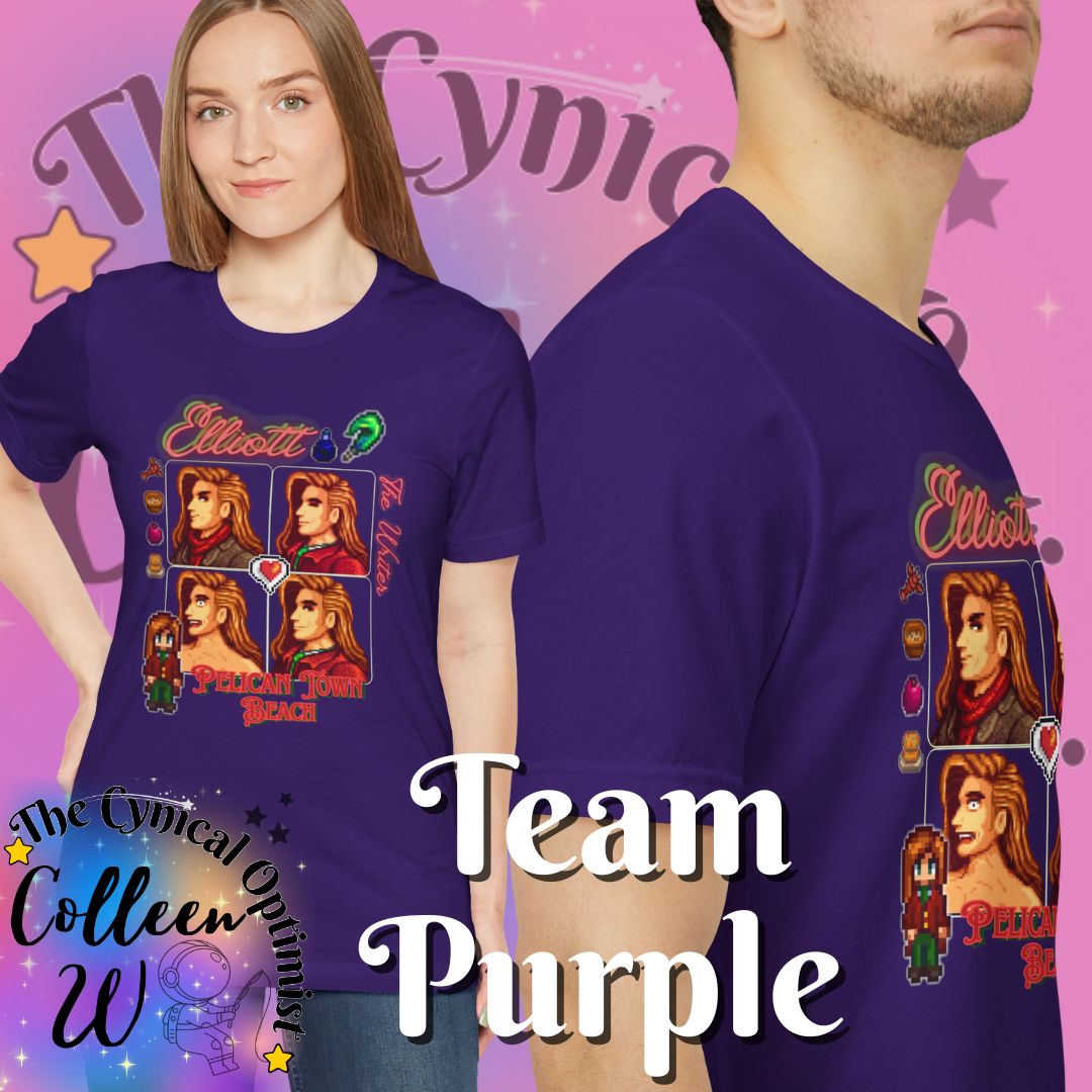 Stardew Valley Elliott T-Shirt | Romantic Bachelor Character Portrait Tee