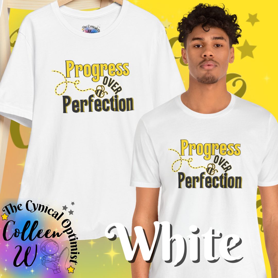 Progress Over Perfection T-Shirt | Motivational Inspirational Tee