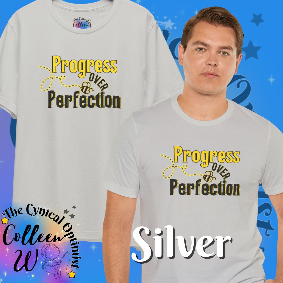 Progress Over Perfection T-Shirt | Motivational Inspirational Tee