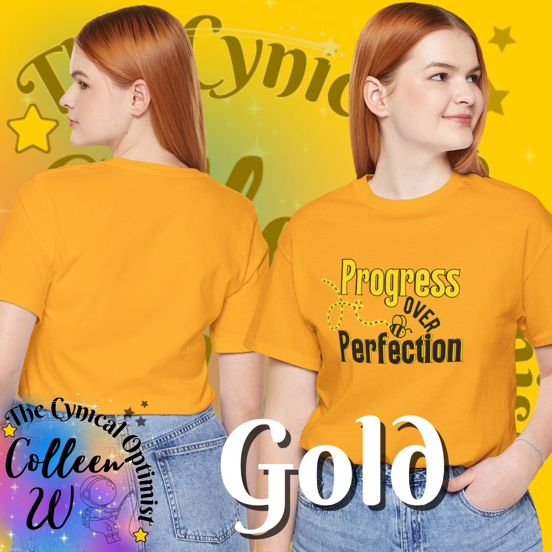 Progress Over Perfection T-Shirt | Motivational Inspirational Tee