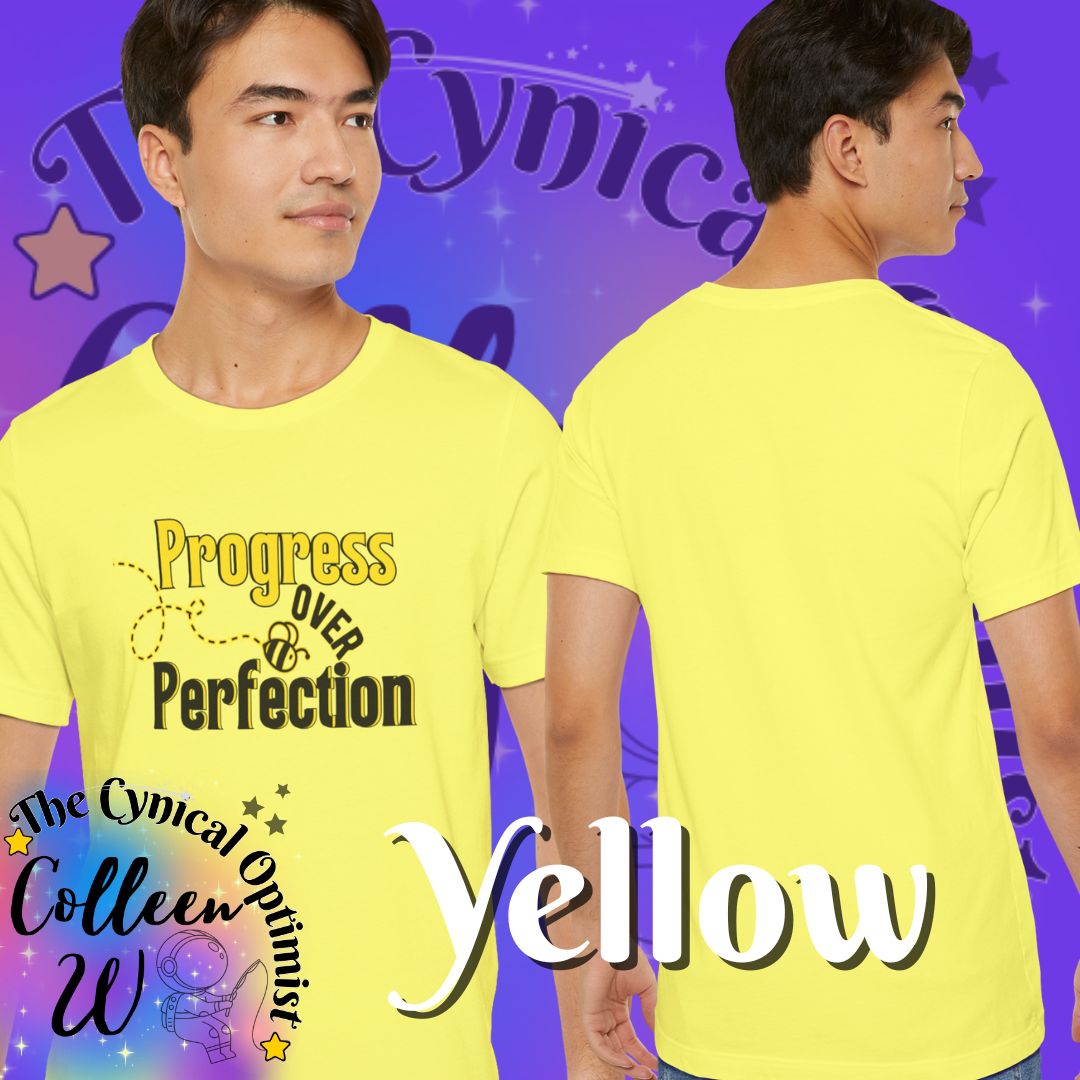 Progress Over Perfection T-Shirt | Motivational Inspirational Tee