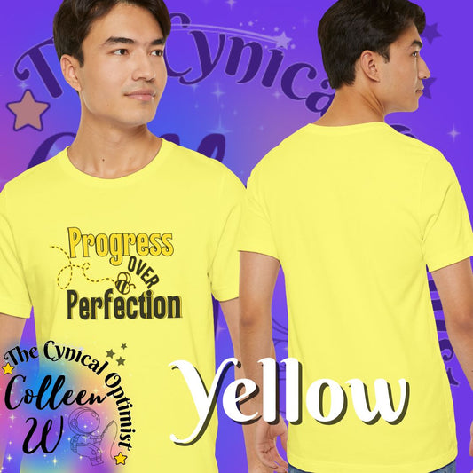 Progress Over Perfection T-Shirt | Motivational Inspirational Tee
