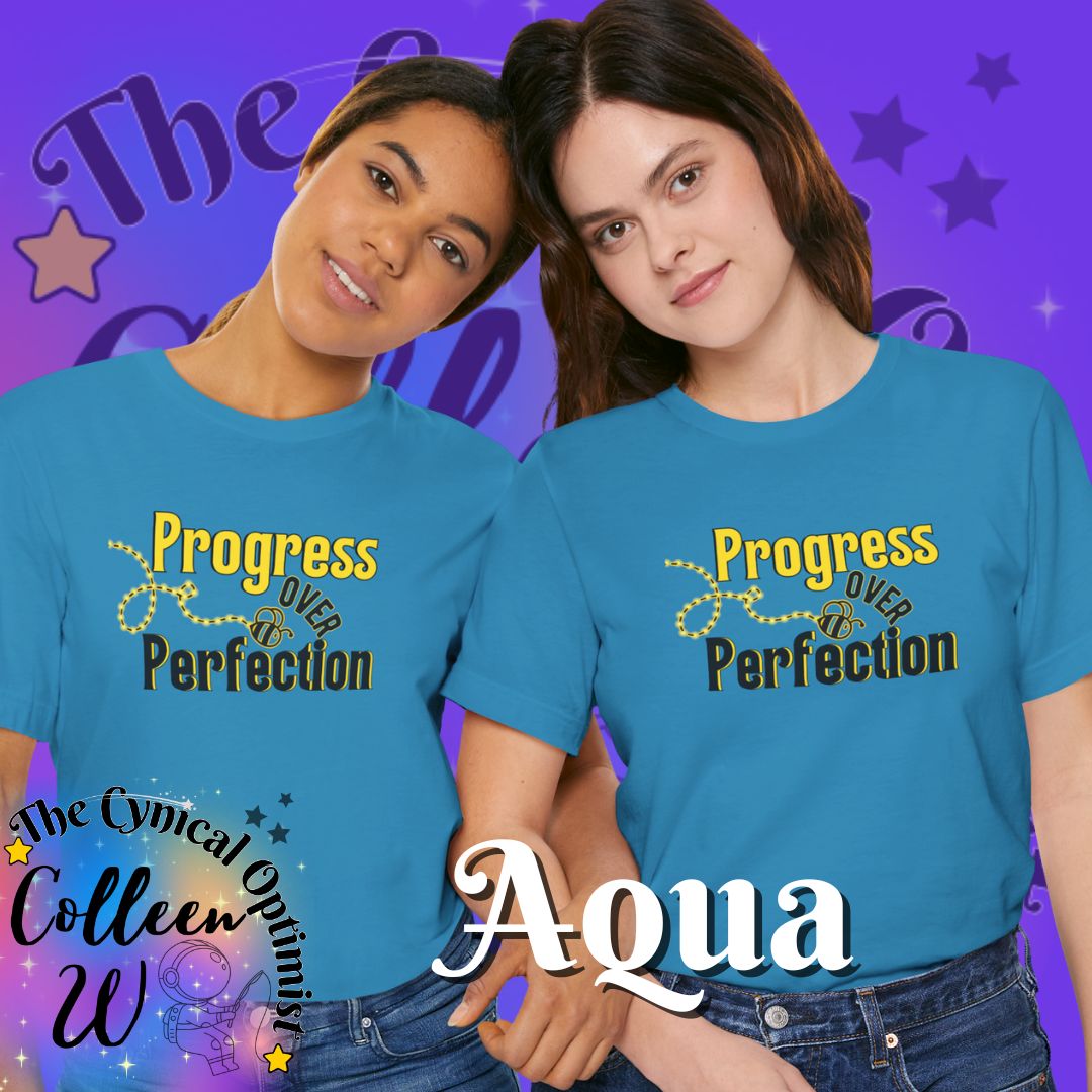 Progress Over Perfection T-Shirt | Motivational Inspirational Tee