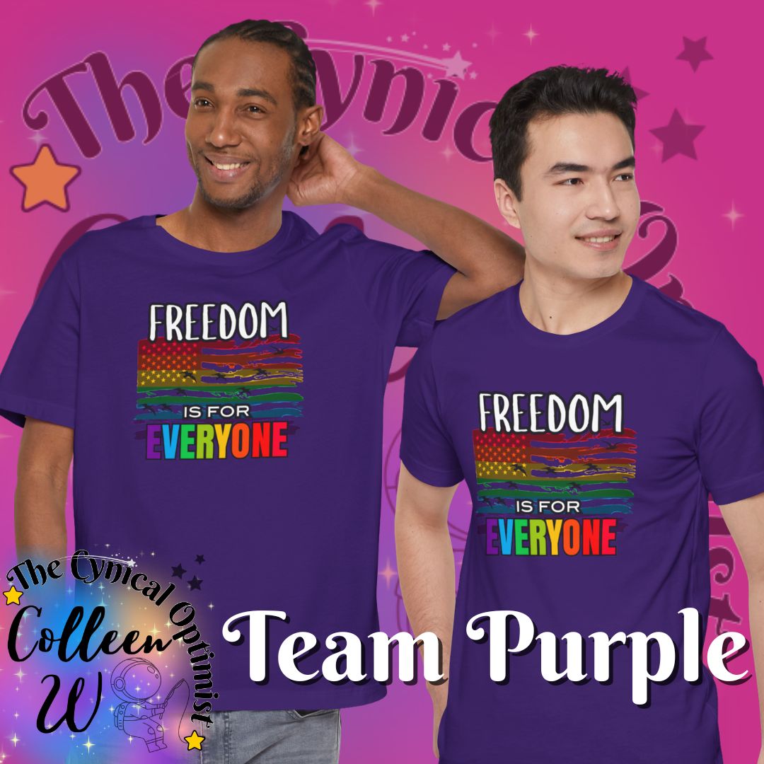 Unisex Pride Graphic Tee - 'Freedom is for Everyone', LGBTQ+ Shirt, Gift for Allies