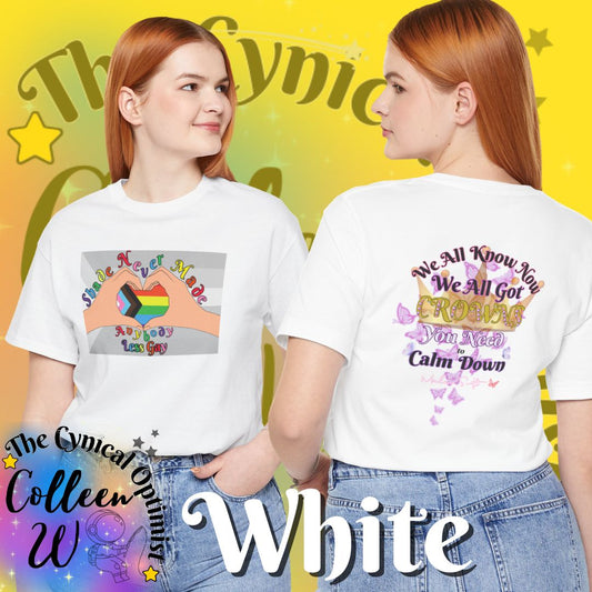 LGBTQ+ Pride Heart Hands Tee | Shade Never Made Anybody Less Gay Shirt