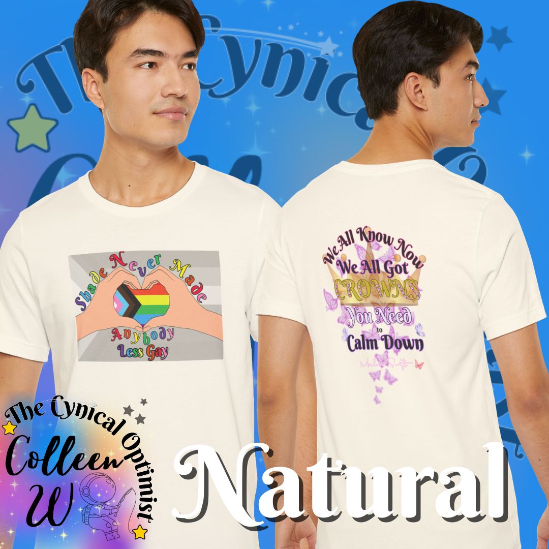 LGBTQ+ Pride Heart Hands Tee | Shade Never Made Anybody Less Gay Shirt