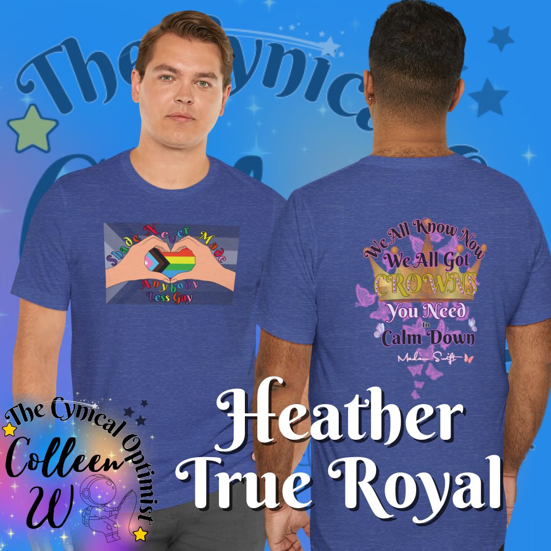 LGBTQ+ Pride Heart Hands Tee | Shade Never Made Anybody Less Gay Shirt
