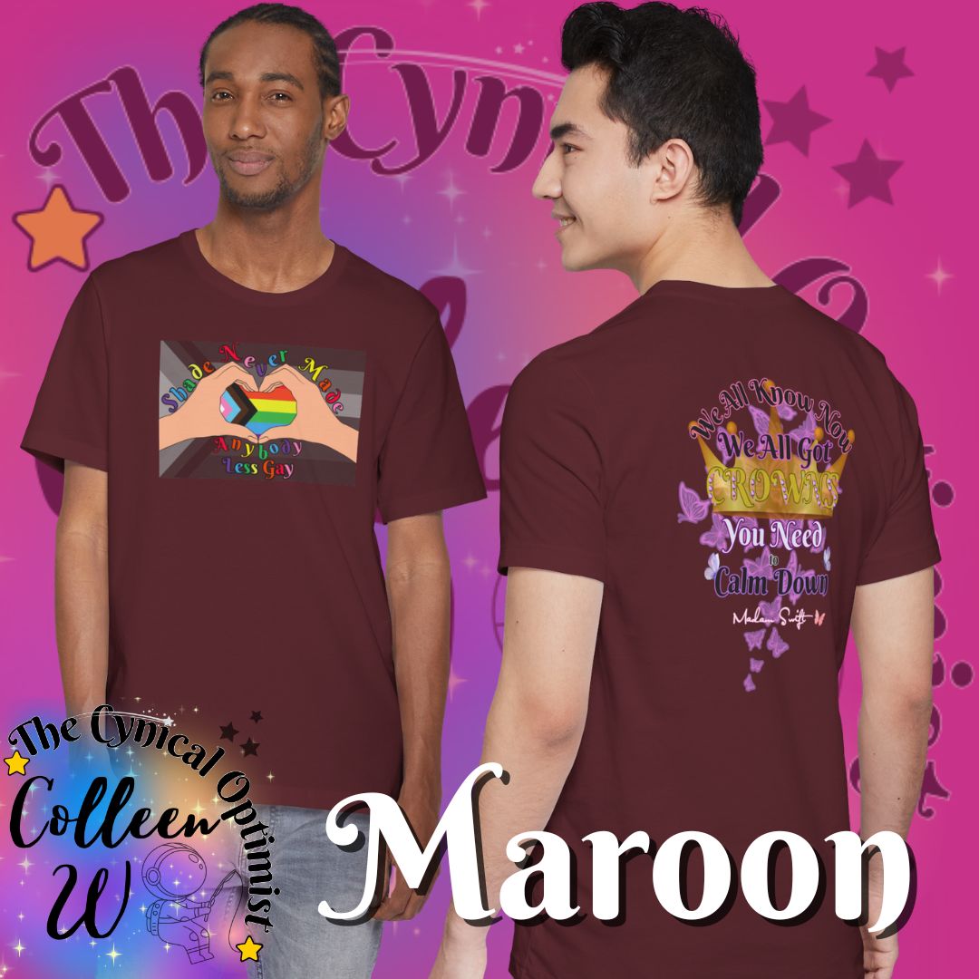 LGBTQ+ Pride Heart Hands Tee | Shade Never Made Anybody Less Gay Shirt