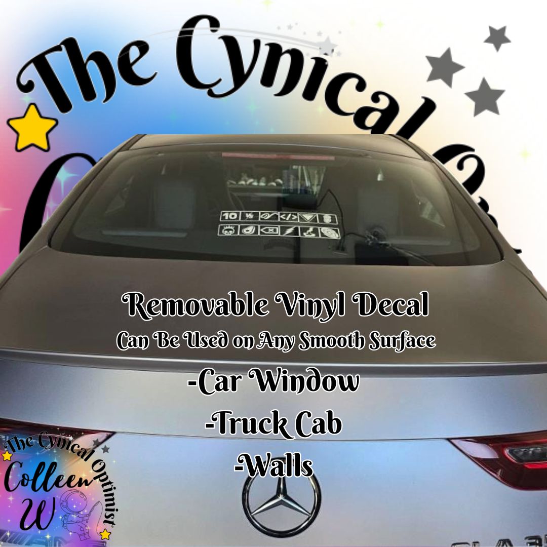 Pearl Jam PJ Album Decal for Car Window or Bumper Sticker | Ten, VS, Vitality, No Code, Yield, Binaural, Riot Act, Backspace, Stickman