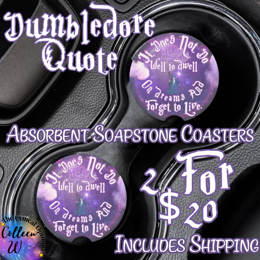 Harry Potter Inspired Car Coaster | Soapstone Cup Holder | Wizarding World Gift