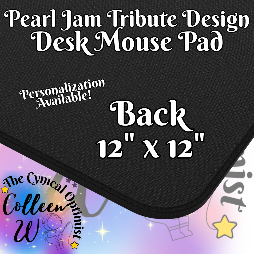 Pearl Jam 12 Album Tribute Icon Grid Design Desk Mat |