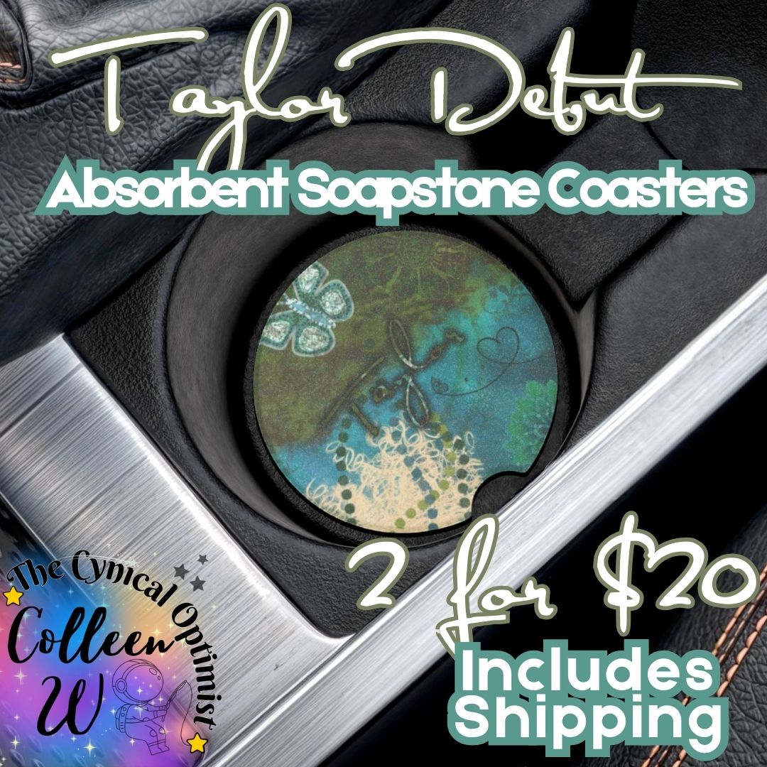 Taylor S Debut Album Car Coaster | Soapstone Cup Holder | Swift Fan Gift