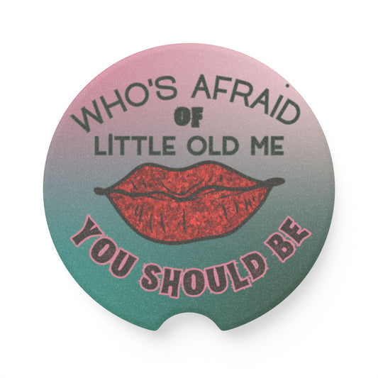 Absorbent Car Coasters - Red Lip Design