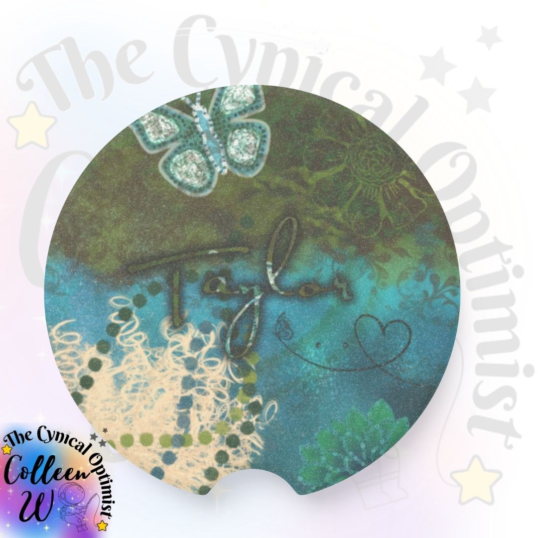 Taylor S Debut Album Car Coaster | Soapstone Cup Holder | Swift Fan Gift