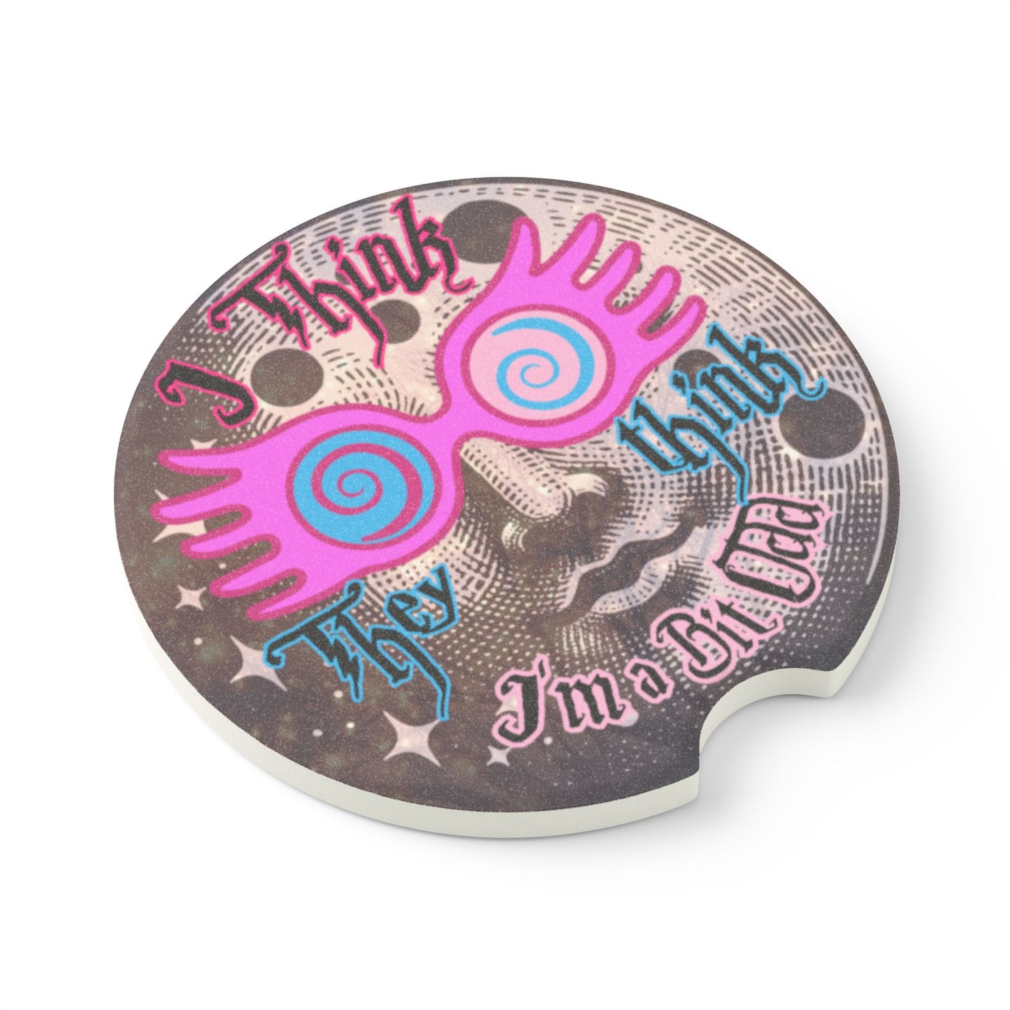 Luna Lovegood Car Coaster Set | Man in the Moon Spectrespecs | Harry Potter Gift
