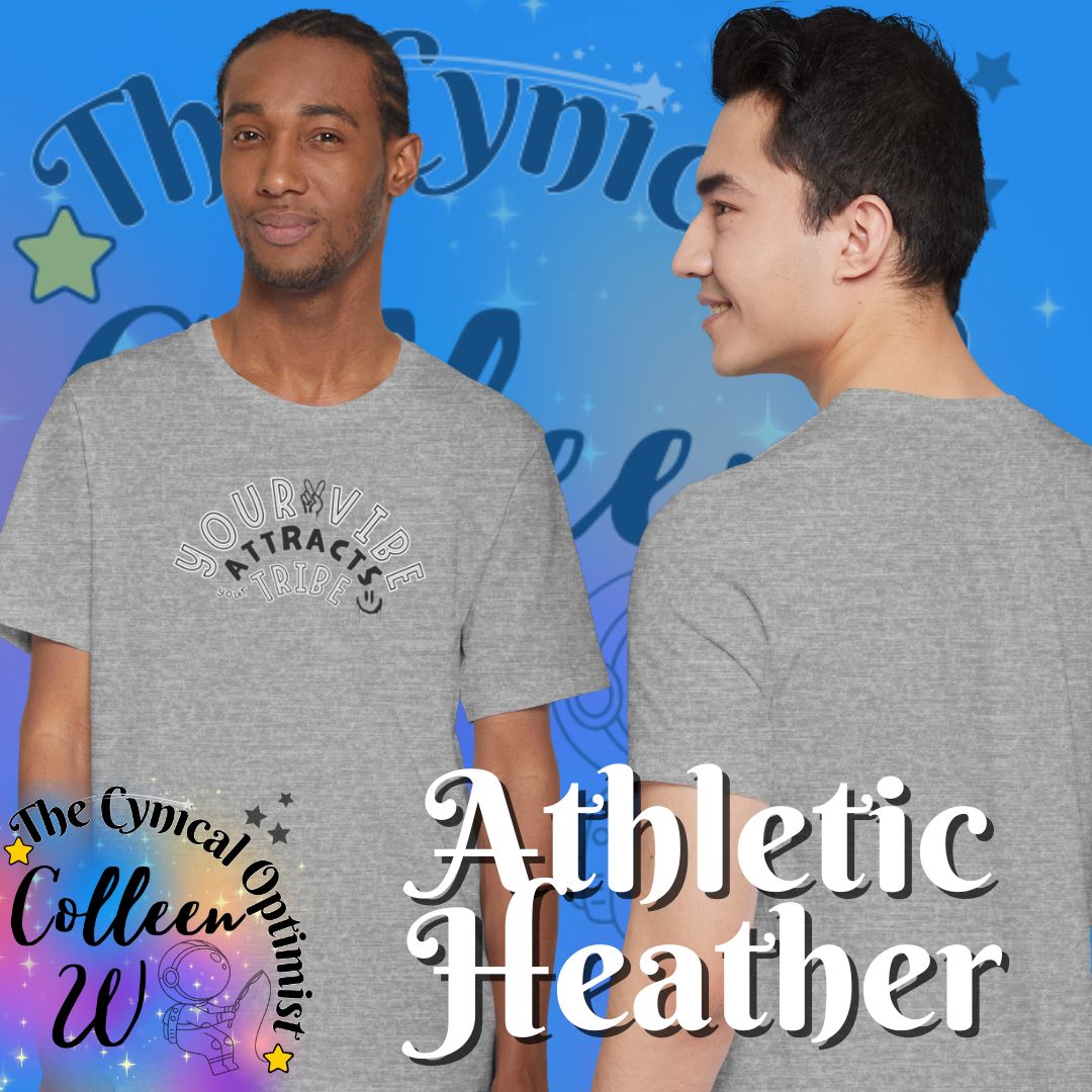 "Your Vibe Attracts Your Tribe" T-Shirt — Positive Vibes Graphic Tee