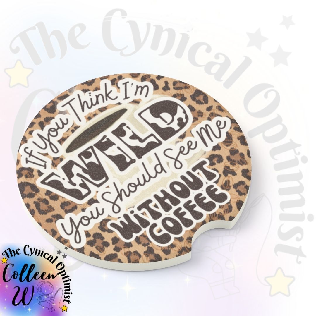 Wild Coffee Lover Coaster | Cheetah Print Absorbent Set