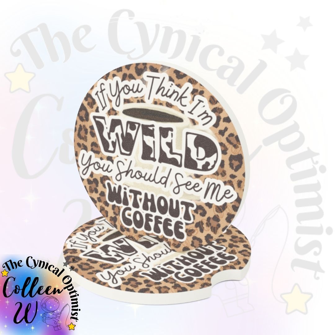 Wild Coffee Lover Coaster | Cheetah Print Absorbent Set