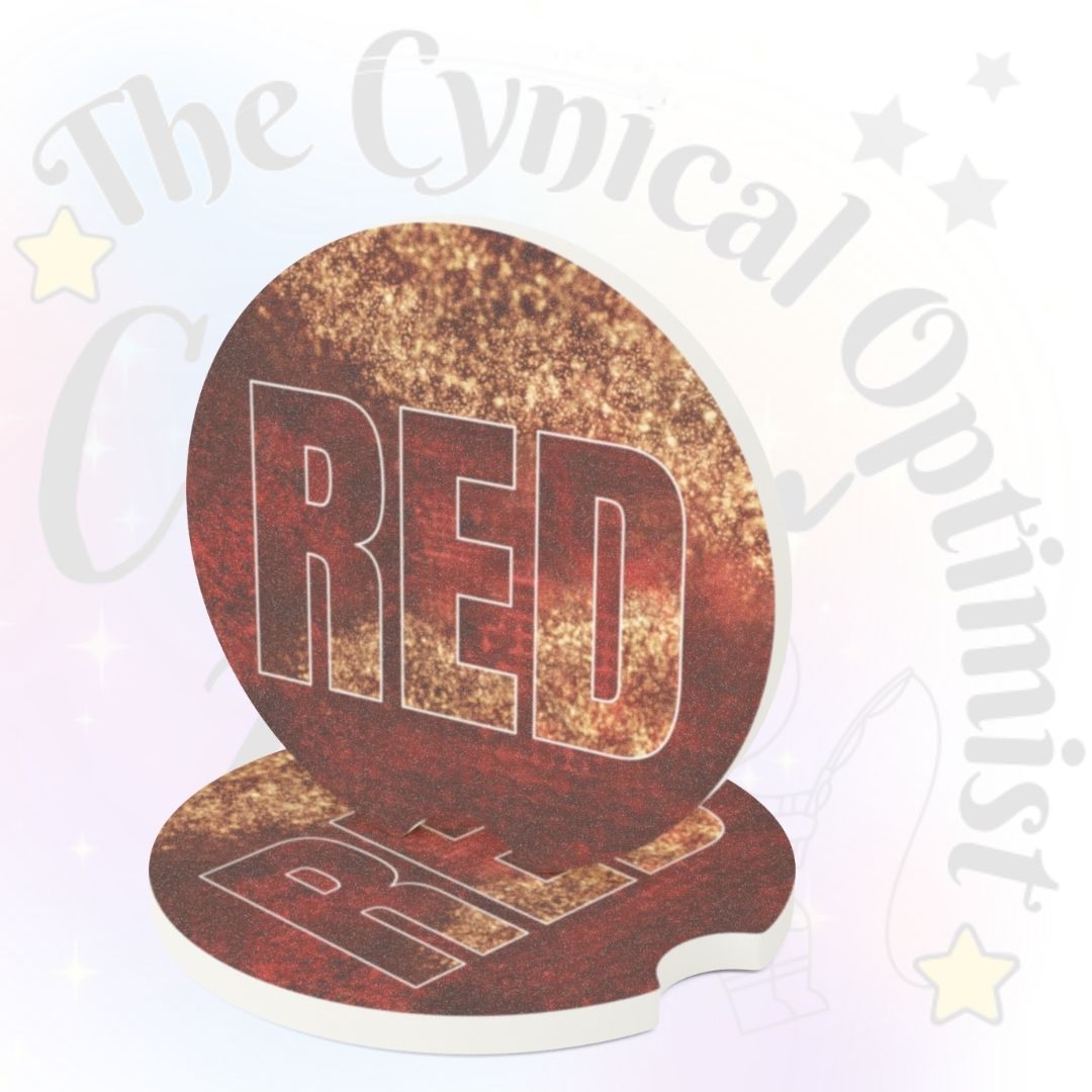Taylor S Red Album Car Coaster | Soapstone Cup Holder | Swift Fan Gift